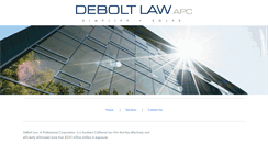 Desktop Screenshot of debolt-law.com