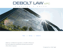 Tablet Screenshot of debolt-law.com